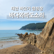 태안 캠핑장 백리포 바다와파도소리 나만의 오션뷰 추천