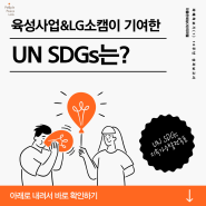 [더좋은세상] 파헤쳐보기🔍10주년 성과보고서: 육성사업&LG소캠이 기여한 UN SDGs는?🌱🌍