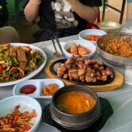 수원 광교헌 농원 광교산 하산 후 식도락여행 보리밥과 바베큐