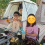 소요 별앤숲 테마파크 캠핑장 숲속 데크 16번 아이와 두 가족 6월 캠핑
