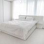 에몬스 수납 침대 퀸사이즈 침대 크기 비교 프레임 사이즈 신혼 부부 매트리스 플랫온 호텔 침대