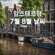 네덜란드 암스테르담 여행 7월 8월 날씨 옷차림 건기 우기 강수량 정보