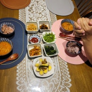 [저녁메뉴 남편의밥상]남편덕분에 한술 뜨게 되는 저녁식사 저녁밥상/ 함께라먹는다.