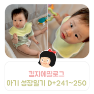 킴지 Epilogue* 아기 성장일기👶🏻 D+241~250 ෆ (8개월/기어다님/손목돌리기)