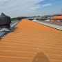 공장 판넬지붕의 우레탄페인트 도색 완료