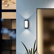 <대전 조명>케이엠 라이팅 미니멀한 인테리어 실내 실외 방수 LED 벽등 "롤리 LED 16W"