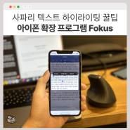 아이폰 사파리 확장프로그램 Fokus, 텍스트 하이라이팅으로 가독성 up!