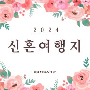 청첩장 전문 업체 [ 봄카드 ] 2024 신혼여행지, 어디가 좋을까?