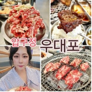 압구정역 맛집 숯불 소고기 양념소갈비살과 왕갈비가 일품인 우대포 압구정점
