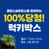 BIG EVENT! 100% 당첨 럭키박스 (7/3 단, 하루)