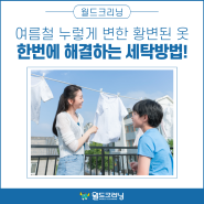 여름철 누렇게 변한 황변된 옷, 한번에 해결하는 세탁방법!