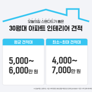 30평대 아파트 인테리어 견적 비용부터 시공 사례 비교까지