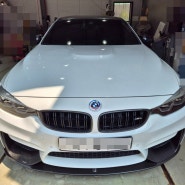 [슈퍼팩토리] BMW M4 뒤범퍼 복원 수리 판금 도색 및 도장 작업사례