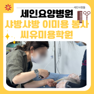 [부산세인요양병원] 6월 샤방샤방 이미용 봉사(와상환자) 씨유미용학원