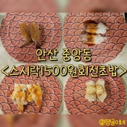 안산 중앙역 스시 맛집 데이트 - 스시락 1500원 회전초밥