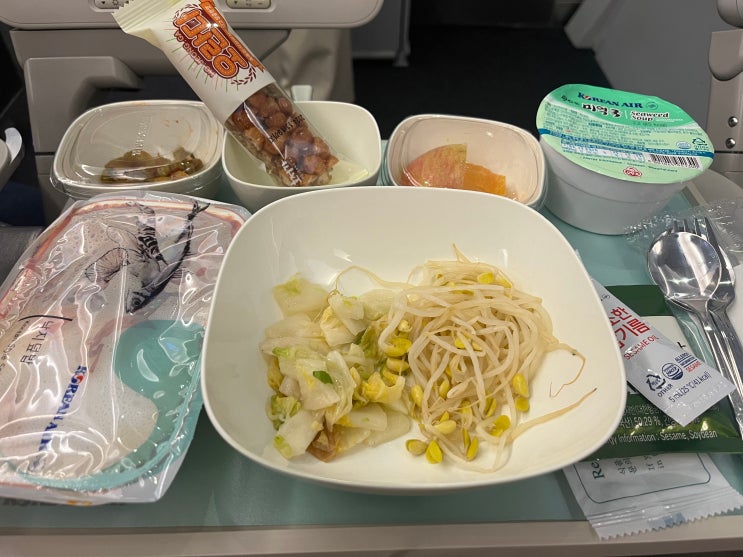 대한항공 뉴욕 KE081 이코노미 비상구 좌석, 기내식 (A380) : 네이버 블로그
