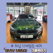 하남 미사 손 세차 BMW M850i 크롬 딜리트!