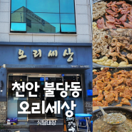 천안 불당동 현지인추천 오리맛집 오리세상 삼총사세트