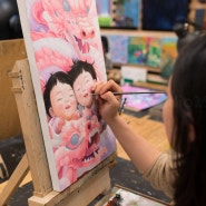 엄마가 그리는 용띠 아이를 위한 그림, 특별한 인물화 그림선물