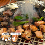 제주식 멜조림이 맛있는 구의역 고기집 동래정 가브리살 후기