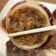 속초 중앙시장 맛집 황부자튀김에서 오징어 순대와 튀김 맛있게 먹은 후기