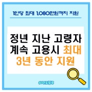 고령자 계속 고용 장려금 2024 신청 기준 신청방법