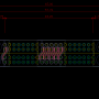 GPIO 26 핀 연장 PCB 기판을 위한 드로잉
