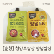 청정원 순창 파우치 쌈장 추천 매콤한 청양초 쌈장과 고소한 양념 쌈장으로 집나간 입맛 잡아보자