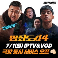 트리플 천만영화 범죄도시4 VOD & IPTV 출시일 공개 OTT는 언제? 마동석 김무열 이동휘 박지환 출연진