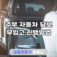 주부 자동차 담보 무입고 진행방법 후기