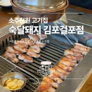걸포맛집 '숙달돼지 김포걸포점' : 소주천원 걸포동삼겹살 회식장소추천