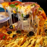 치즈웨이브 Ι 콤비네이션&포테이토 반반, 구월동 피자 맛집