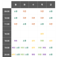 [이천 필라테스] 누에보필라테스 7월 그룹시간표