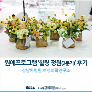 [강남차병원 여성의학연구소] 원예프로그램 '힐링 정원(2분기)' 후기