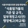 「식품첨가물의 기준 및 규격」 일부개정고시(안) 행정예고(비규제)(식약처 공고 제2024-308호)