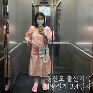 경산모 출산 기록 제왕절개 회복기간 수술 3,4일차 후기