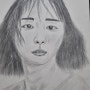 배우 김다미 인물화 그리기 pencil drawing
