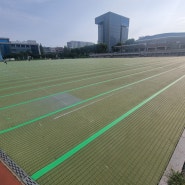 서울특별시 노원구 서울과학기술대학교 종합운동장 충격흡수배수판 시공