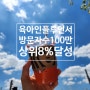 육아인플루언서 순위 상승 상위 8% 진입 블로그 방문자수 100만명 누적 수익화