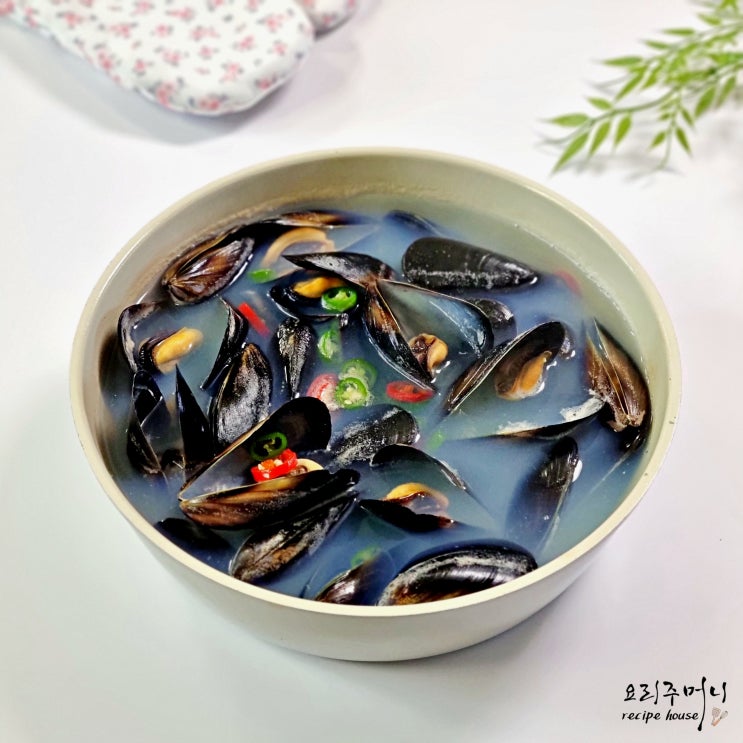 홍합탕 끓이는법 초간단 홍합탕 끓이기 홍합 손질 레시피 : 네이버 블로그