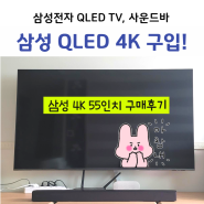 삼성TV QLED 4K KQ55QCE1AFXKR 55인치(138cm) HW-C450사운드바 구매