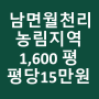 월천리 농림지역 1,600 평 평당 15만원(홍천군 남면) 24-110