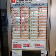 T508. 2024.5.16. 일본 이즈모 시역 시간표 · 요금표 및 노선도