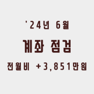 [월간투자일지] '24년 6월 말 기준 계좌 점검