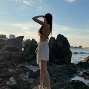 여름 휴가룩 파이시스 비키니 여성 수영복 브랜드 수영복 사이즈 ㅡ 양양 서피비치