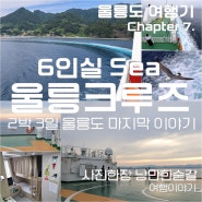 즐거웠던 울릉도여행 마지막 이야기. 울릉크루즈 6인실 sea