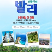 9월11일 부산 출발 발리 취항 특가 879,000원