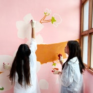 학생 참여 벽화 그리기 : 임실초등학교 계단벽화