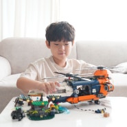 9살 선물추천 실내놀이 장난감 레고 시티 정글 탐험가 헬리콥터와 베이스캠프(60437)