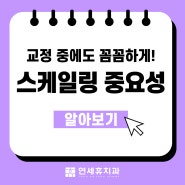 답십리동치과 교정 중 스케일링 중요성 알아보기